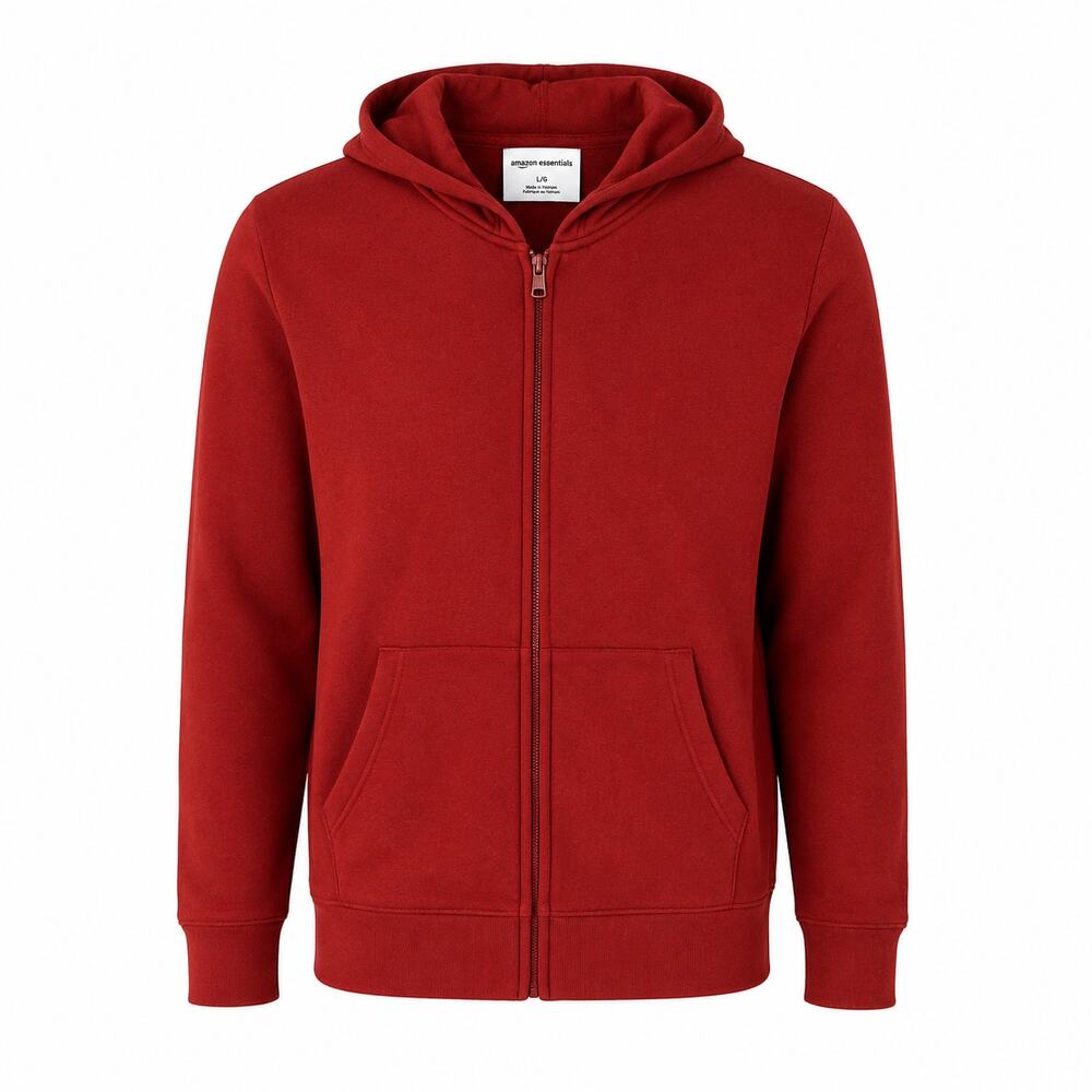 Goodfellow & Co Men's L Full Zip Hoodie Dark Berry Fleece NWT FAST SHIPPING